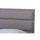 Baxton Studio Ansa Modern and Contemporary Grey Fabric Upholstered Queen Size Bed