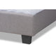 Baxton Studio Ansa Modern and Contemporary Grey Fabric Upholstered Queen Size Bed