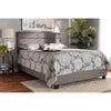 Baxton Studio Ansa Modern and Contemporary Grey Fabric Upholstered Queen Size Bed