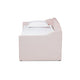 Baxton Studio Lennon Modern and Contemporary Pink Velvet Fabric Upholstered Twin Size Daybed with Trundle