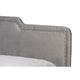 Baxton Studio Benjen Modern and Contemporary Glam Grey Velvet Fabric Upholstered Queen Size Panel Bed