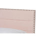 Baxton Studio Tamira Modern and Contemporary Glam Light Pink Velvet Fabric Upholstered Queen Size Panel Bed