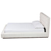 Baxton Studio Braylin Glam and Luxe Teddy-Bear Fabric King Size Platform Bed WHI-CFSP0828-White-King