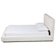 Baxton Studio Braylin Glam and Luxe Teddy-Bear Fabric King Size Platform Bed WHI-CFSP0828-White-King