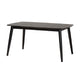 Baxton Studio Dannon Mid-Century Modern Cream Fabric and Black Finished Wood 7-Piece Dining Set WHI-CS001C-Black-Cream-7PC-Dining-Set