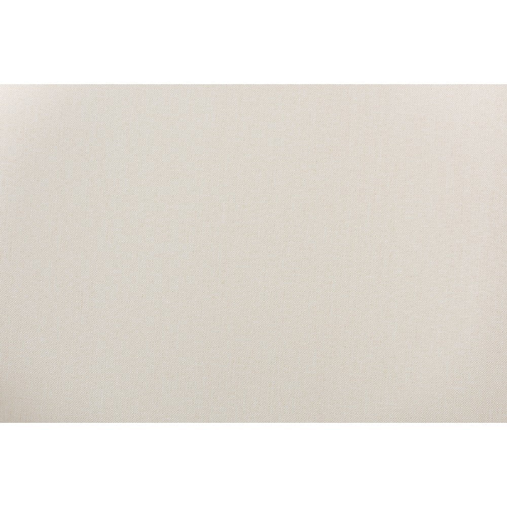 Baxton Studio Tarana Mid-Century Modern Cream Fabric and Black Finished Wood 7-Piece Dining Set WHI-CS002C-Black-Cream-7PC-Dining-Set