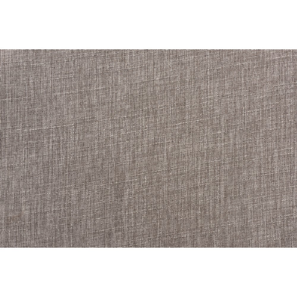 Baxton Studio Tarana Mid-Century Modern Grey Fabric and Natural Oak Finished Wood 2-Piece Dining Chair Set