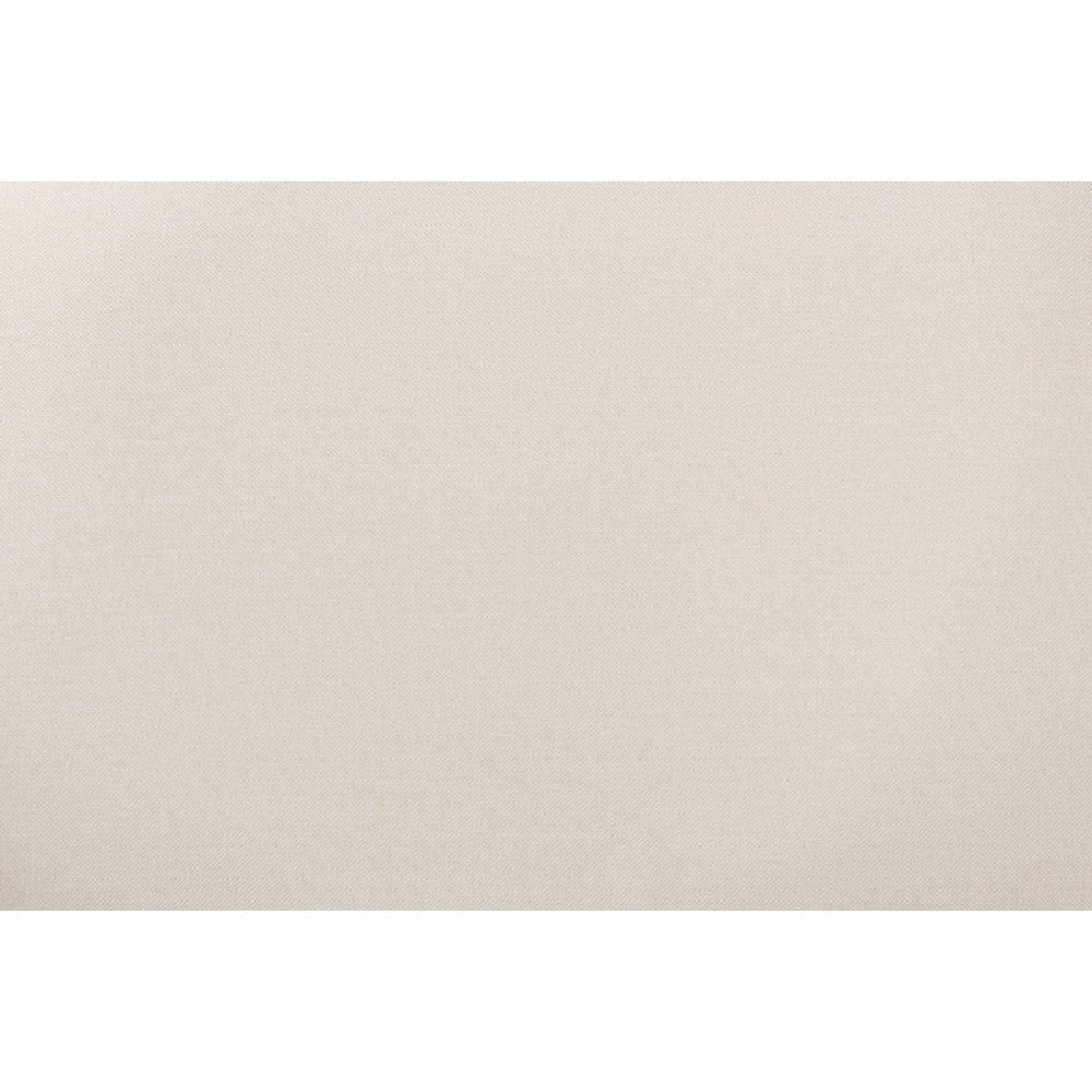 Baxton Studio Darrion Mid-Century Modern Cream Fabric and Black Finished Wood 2-Piece Dining Chair Set WHI-CS004C-Black-Cream-DC-2PK