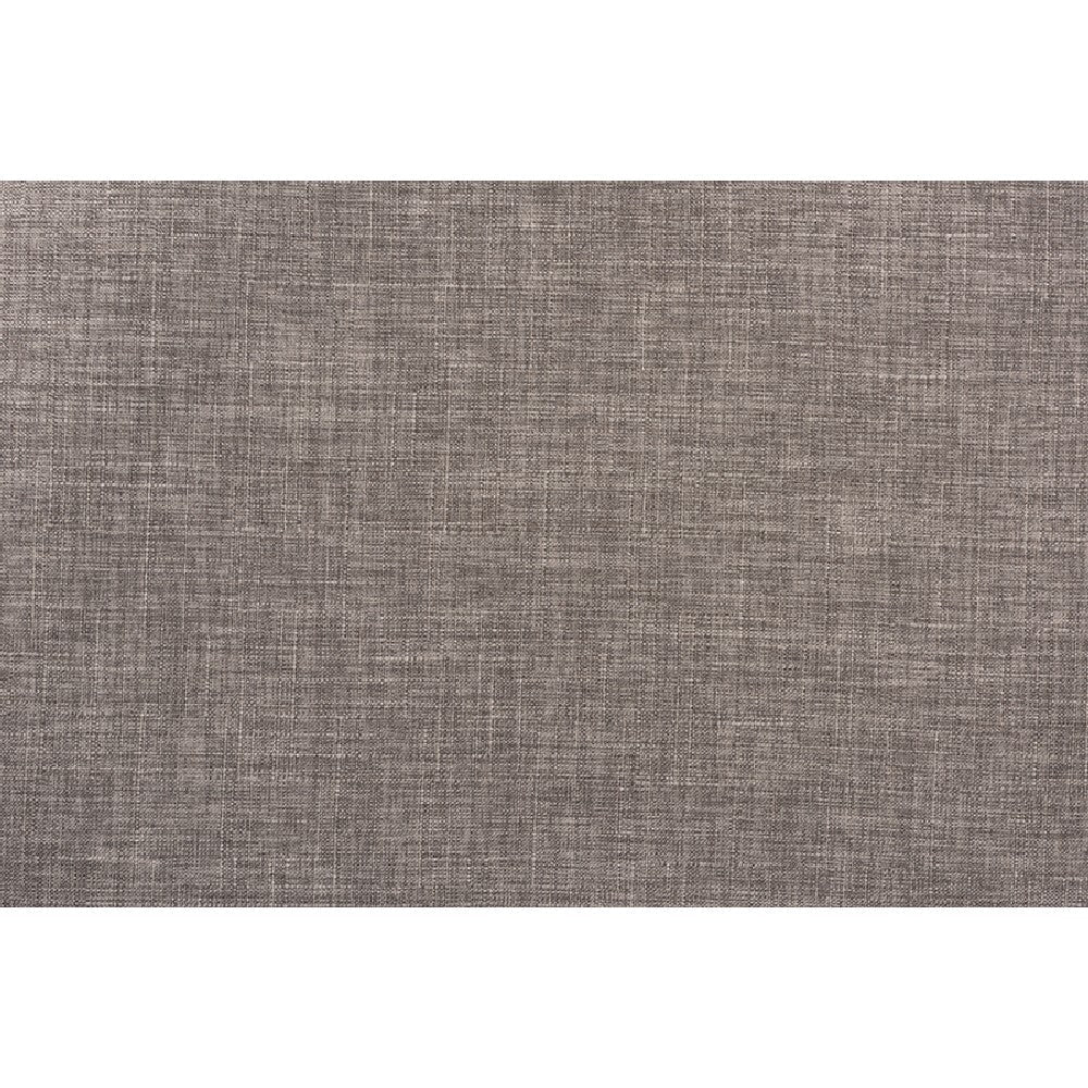 Baxton Studio Darrion Mid-Century Modern Grey Fabric and Walnut Brown Finished Wood 2-Piece Dining Chair Set