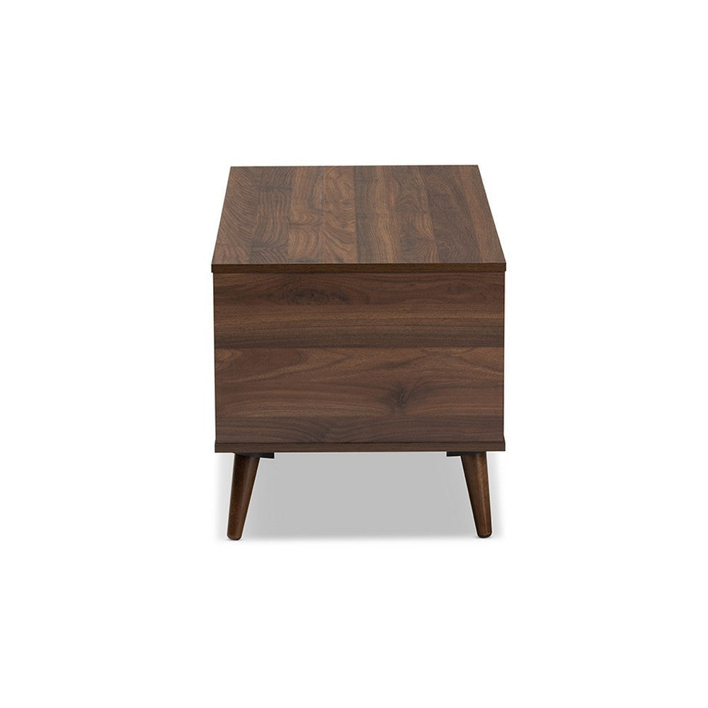 Baxton Studio Linas Mid-Century Modern Walnut Finished Coffee Table WHI-CT8001-Columbia-Walnut-CT