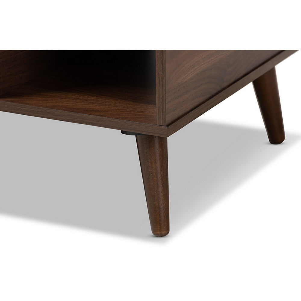 Baxton Studio Linas Mid-Century Modern Walnut Finished Coffee Table WHI-CT8001-Columbia-Walnut-CT