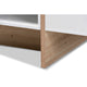 Baxton Studio Rasa Modern and Contemporary Two-Tone White and Oak Finished Wood Coffee Table WHI-CT8004-White-Oak-CT