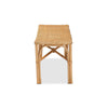bali & pari Cacaban Modern Bohemian Natural Brown Rattan Accent Bench WHI-Cacaban-Rattan-Bench