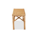 bali & pari Cacaban Modern Bohemian Natural Brown Rattan Accent Bench WHI-Cacaban-Rattan-Bench