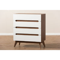 White, "Walnut" Brown