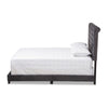 Baxton Studio Candace Luxe and Glamour Dark Grey Velvet Upholstered King Size Bed WHI-Candace-Grey-King
