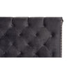 Baxton Studio Candace Luxe and Glamour Dark Grey Velvet Upholstered Queen Size Bed