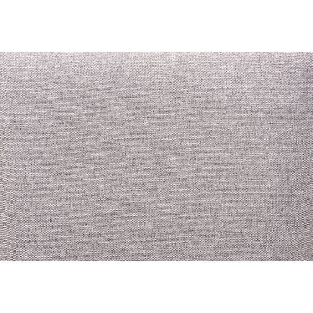 Baxton Studio Carlin Modern Transitional Grey Fabric Upholstered and Dark Brown Finished Wood 7-Piece Dining Set