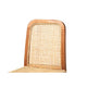 bali & pari Caspia Mid-Century Modern Walnut Brown Mahogany Wood and Natural Rattan Counter Stool WHI-Caspia-Teak-CS