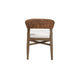 bali & pari Chloe Modern Bohemian Walnut Brown Finished Mahogany Wood and Natural Rattan Dining Chair WHI-Chloe-Mahogany-DC