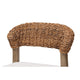 bali & pari Chloe Modern Bohemian Walnut Brown Finished Mahogany Wood and Natural Rattan Dining Chair WHI-Chloe-Mahogany-DC