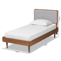 Light Grey, Walnut Brown