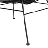 bali & pari Colorado Modern Bohemian Black Rattan and Metal Accent Chair WHI-Colorado-Black-Rattan-CC