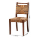 bali & pari Cordoba Bohemian Natural Seagrass and Mahogany Wood 2-Piece Dining Chair WHI-Cordoba-Seagrass-DC