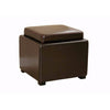 Baxton Studio Dark Brown Tate Storage Ottoman