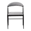 Baxton Studio Orrin Modern Industrial Grey Fabric and Metal Dining Chair WHI-D03017BC-Grey-DC