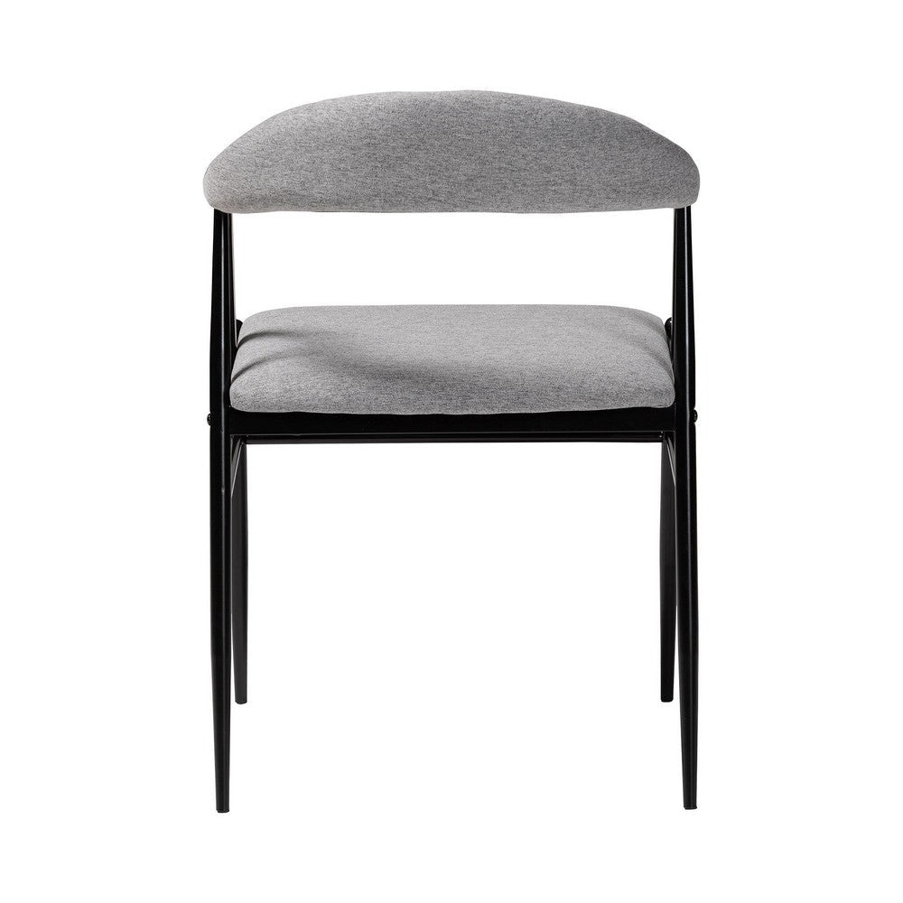 Baxton Studio Orrin Modern Industrial Grey Fabric and Metal Dining Chair WHI-D03017BC-Grey-DC