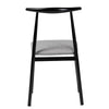Baxton Studio Arnold Modern Industrial Grey Fabric and Metal Dining Chair WHI-D03018C-Grey-DC