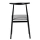 Baxton Studio Arnold Modern Industrial Grey Fabric and Metal Dining Chair WHI-D03018C-Grey-DC