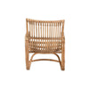 bali & pari Blanca Modern Bohemian Natural Rattan Accent Chair WHI-DC1003-Rattan-CC