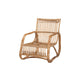 bali & pari Blanca Modern Bohemian Natural Rattan Accent Chair WHI-DC1003-Rattan-CC
