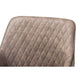 Baxton Studio Belen Modern and Contemporary Grey and Brown Imitation Leather Upholstered 2-Piece Metal Dining Chair Set