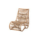 bali & pari Genera Modern Bohemian Natural Rattan Lounge Chair WHI-DC512-Rattan-CC