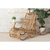 bali & pari Genera Modern Bohemian Natural Rattan Lounge Chair