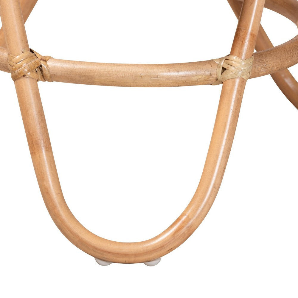 bali & pari Jacinda Modern Bohemian Natural Brown Rattan End Table WHI-DC785-Rattan-ET