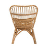 Baxton Studio Earvin Modern Bohemian Natural Brown Rattan 2-Piece Armchair and Footstool Set WHI-DC8005-Rattan-2PC-Set