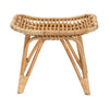 bali & pari Earvin Modern Bohemian Natural Brown Rattan Footstool WHI-DC8005-Rattan-Footstool