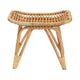 bali & pari Earvin Modern Bohemian Natural Brown Rattan Footstool WHI-DC8005-Rattan-Footstool