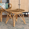 bali & pari Earvin Modern Bohemian Natural Brown Rattan Footstool WHI-DC8005-Rattan-Footstool
