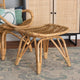 bali & pari Earvin Modern Bohemian Natural Brown Rattan Footstool WHI-DC8005-Rattan-Footstool