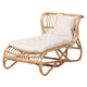 bali & pari Delara Modern Bohemian Natural Brown Rattan Chaise WHI-DC8029-Rattan-Chaise