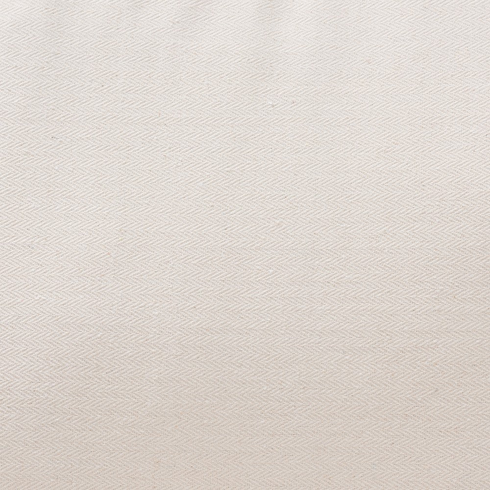 bali & pari Patsy Modern Bohemian White Fabric and Natural Brown Rattan Armchair WHI-DC8038-Rattan-CC