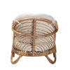 bali & pari Aliane Modern Bohemian Natural Brown Antique Rattan Armchair WHI-DC8041-Rattan-CC