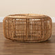 bali & pari Aliane Modern Bohemian Natural Brown Antique Rattan Coffee Table WHI-DC8041-Rattan-CT