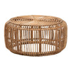 bali & pari Aliane Modern Bohemian Natural Brown Antique Rattan Coffee Table WHI-DC8041-Rattan-CT
