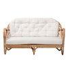 bali & pari Aliane Modern Bohemian Natural Brown Antique Rattan Loveseat WHI-DC8041-Rattan-LS
